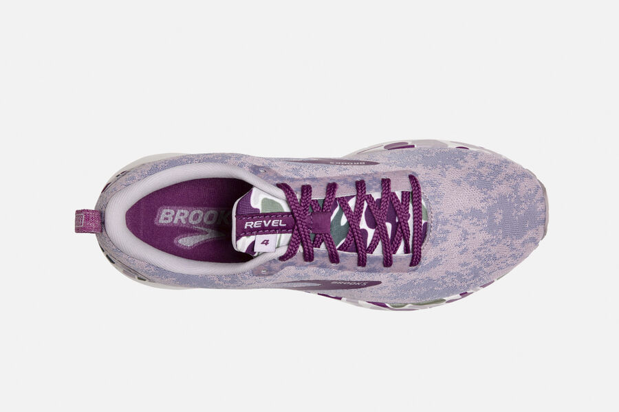 Revel 4 Road Brooks Running Shoes NZ Womens - Purple/White - XURYAE-537